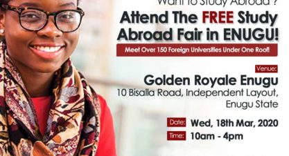 Interested In Studying Abroad? Attend this FREE Roadshow Event Happening in Enugu