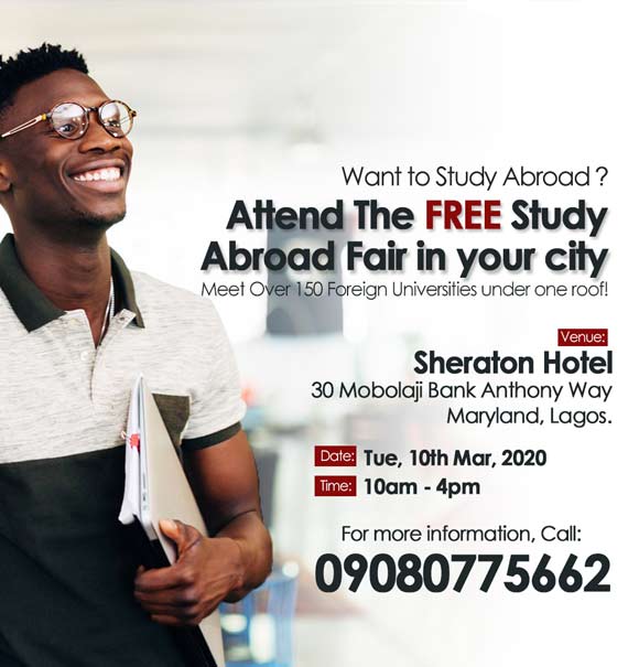 Interested In Studying Abroad? Attend this FREE Roadshow Event Happening in Ikeja