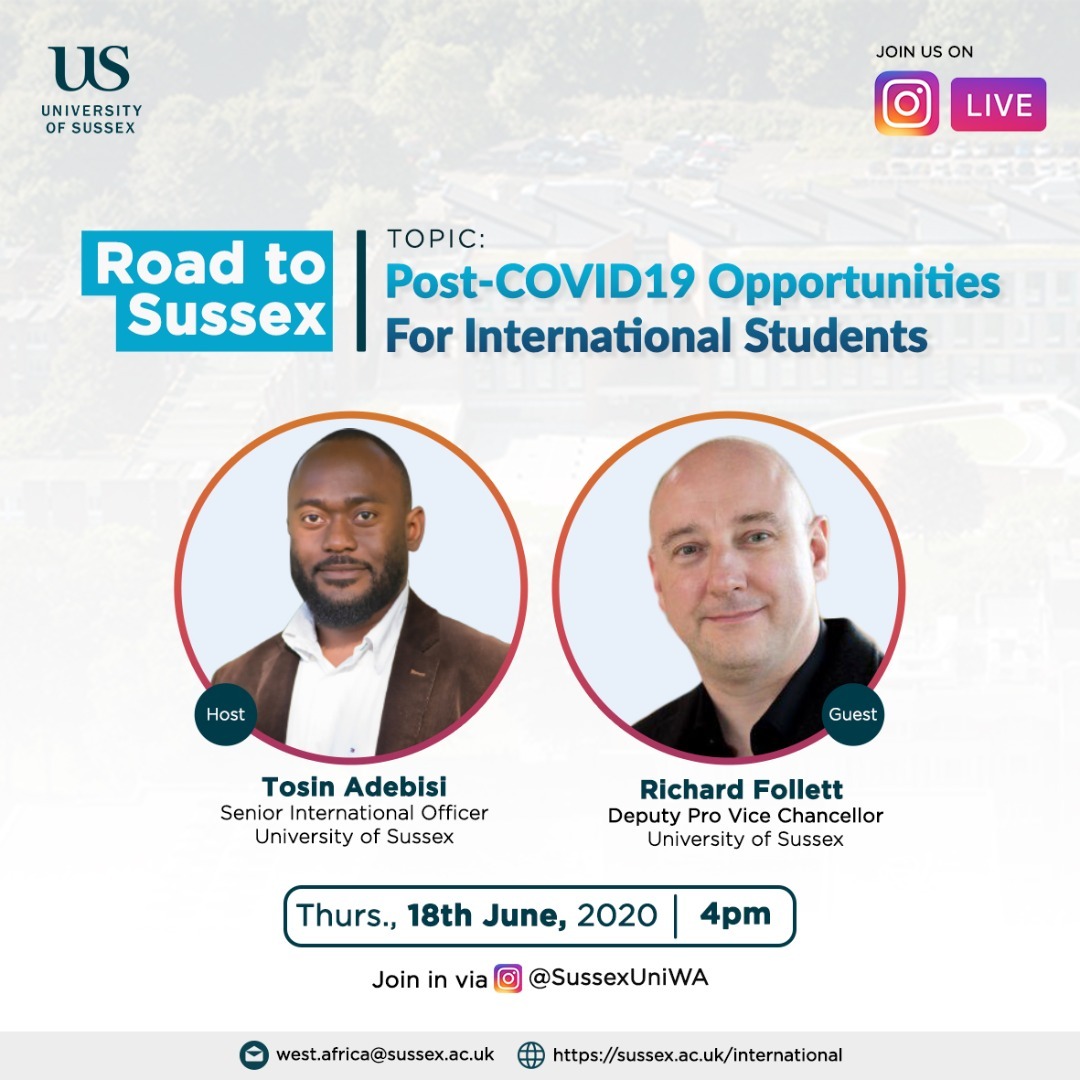 Road to Sussex – Post-COVID19 Opportunities For International Students