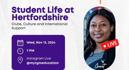 IG Live Series: Student Life at Hertfordshire