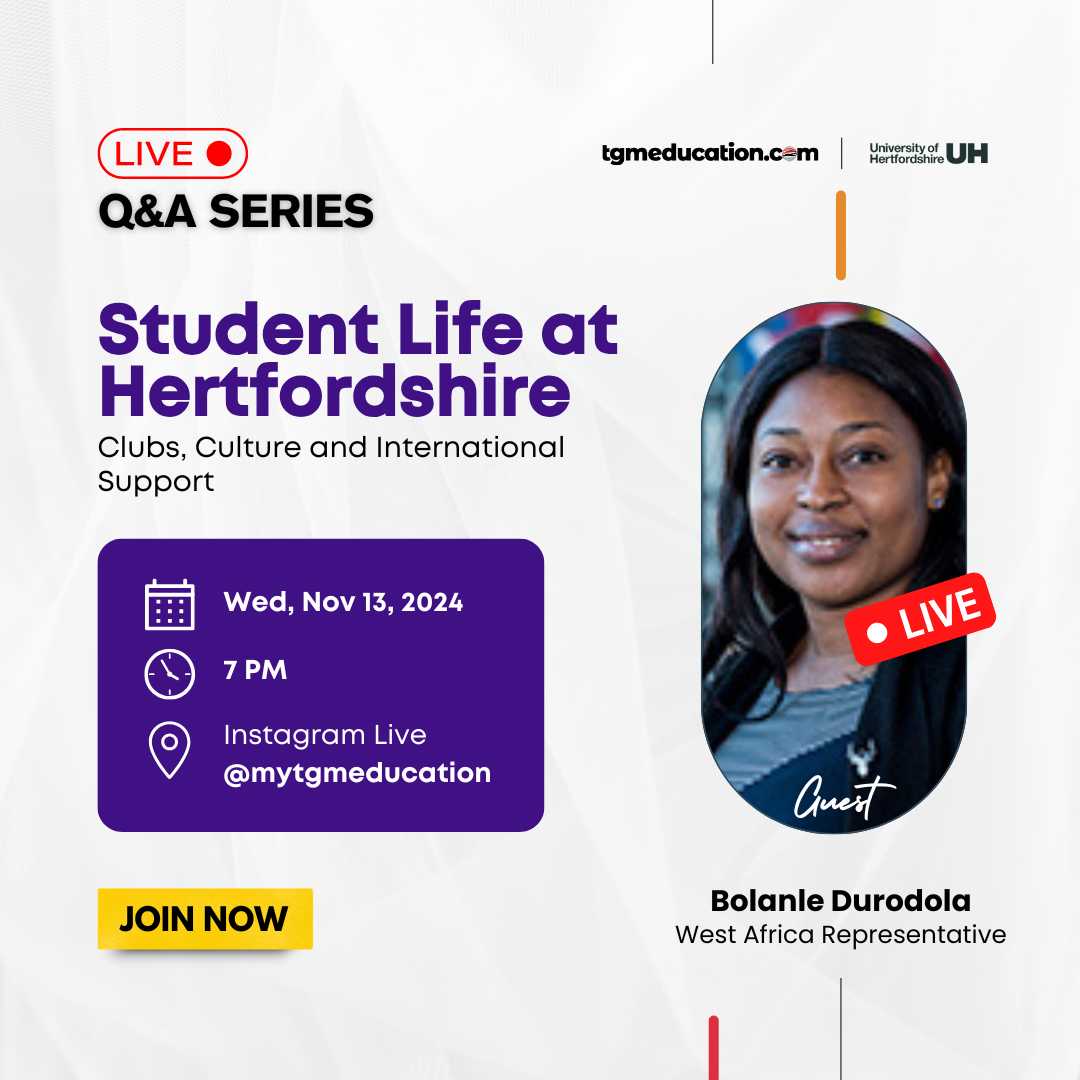 IG Live Session with Bolanle Durodola - University of Hertfordshire